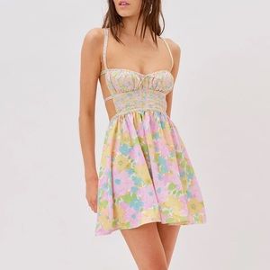 For Love and Lemons Emily Backless dress NWT